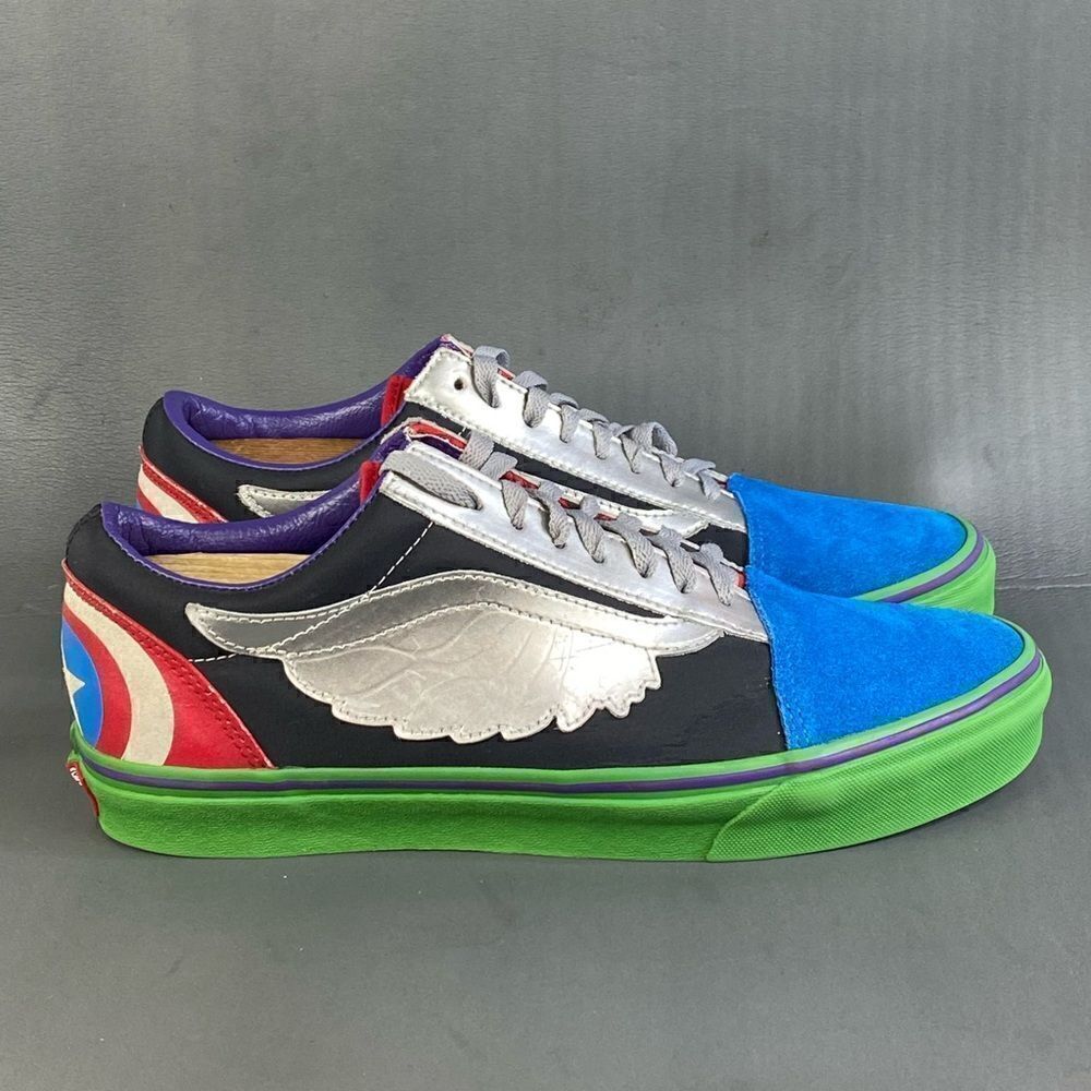 Vans Old Skool Marvel What The Avengers sneaker shoes mens size  10.5